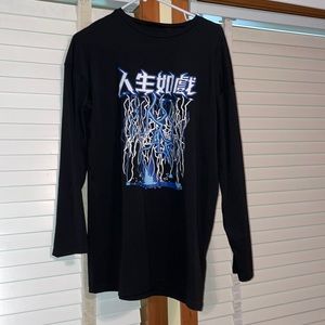 oversized long-sleeve size S